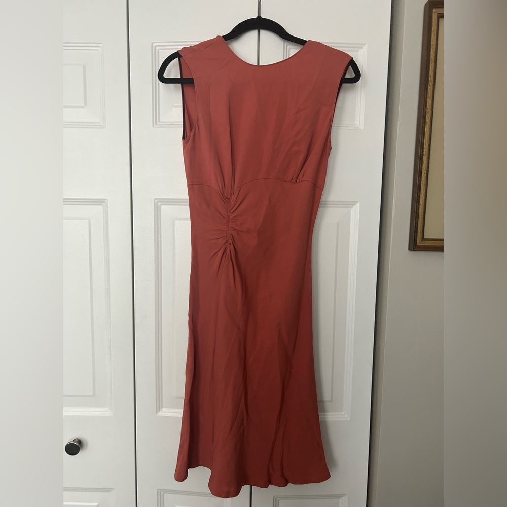 Zara Woman Women's Sz M Preppy Sporty Y2K Inspired Salmon Colored Dress - NWT